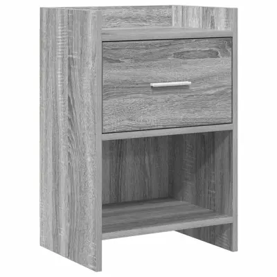 vidaXL Posteljne mize Siva Sonoma 40 x 30 x 60 cm Inženirski les