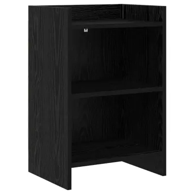vidaXL Posteljne mize Črni hrast 40 x 30 x 60 cm Inženirski les