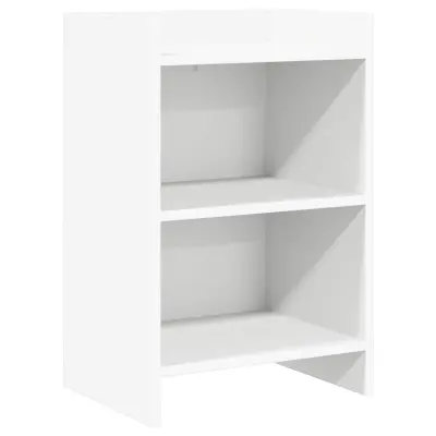 vidaXL Posteljne mize Bela 40 x 30 x 60 cm Inženirski les