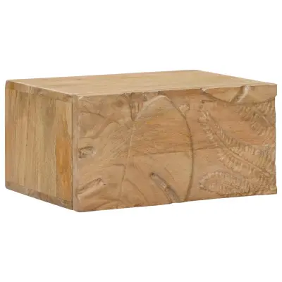 vidaXL Ročno izdelana nočna omarica Teak rjava 40 x 30 x 20 cm