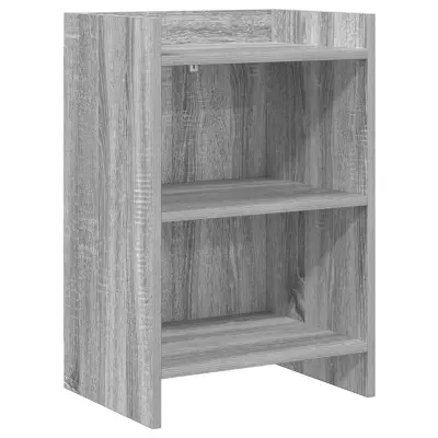 vidaXL Posteljne mize Siva Sonoma 40 x 30 x 60 cm Inženirski les