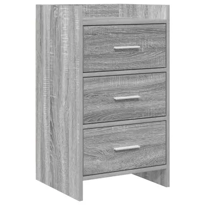 vidaXL Posteljne mize Siva Sonoma 40 x 36 x 70 cm Inženirski les