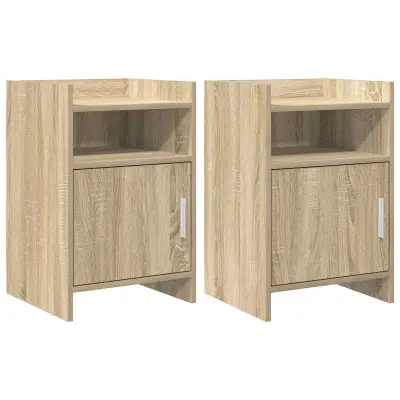vidaXL Posteljne mize 2 pcs Sonoma hrast 40 x 36 x 60 cm