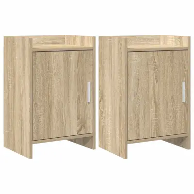 vidaXL Posteljne mize 2 pcs Sonoma hrast 40 x 30 x 60 cm