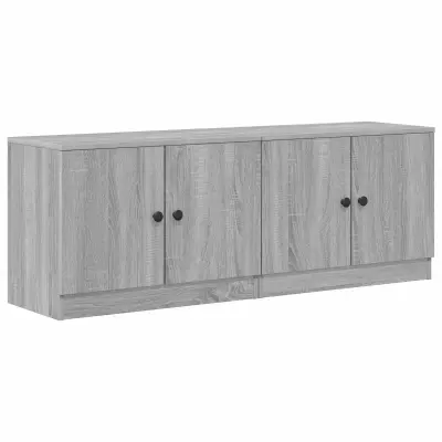 vidaXL Posteljna omarica z vrati 2 pcs Siva Sonoma 66 x 35 x 48 cm
