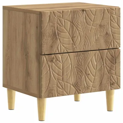 vidaXL Nočna omarica Artisan hrast 43 x 34,5 x 48 cm Inženirski les
