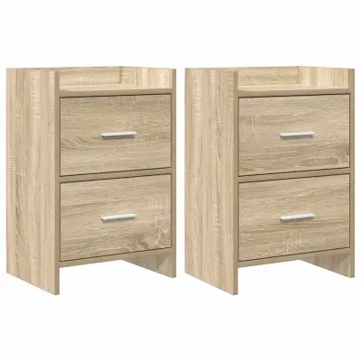 vidaXL Posteljne mize 2 pcs Sonoma hrast 40 x 30 x 60 cm