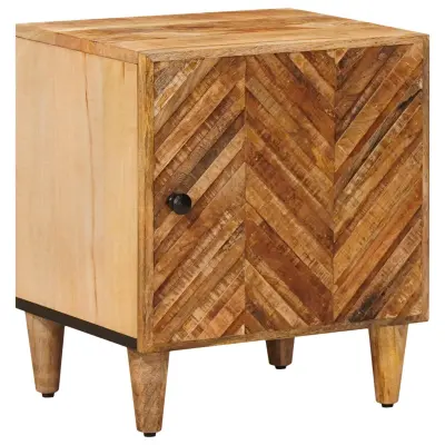 vidaXL Nočna omarica Rjava 40 x 33,5 x 46 cm Masiven les manga