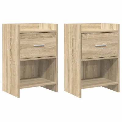 vidaXL Posteljne mize 2 pcs Sonoma hrast 40 x 30 x 60 cm