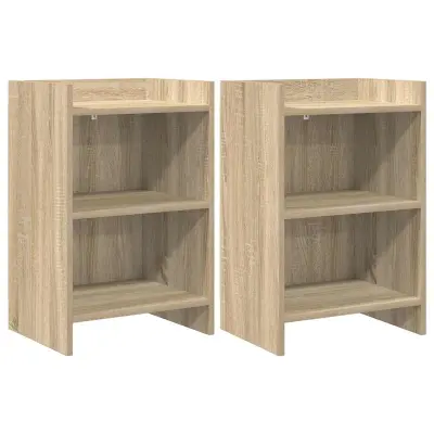 vidaXL Posteljne mize 2 pcs Sonoma hrast 40 x 30 x 60 cm
