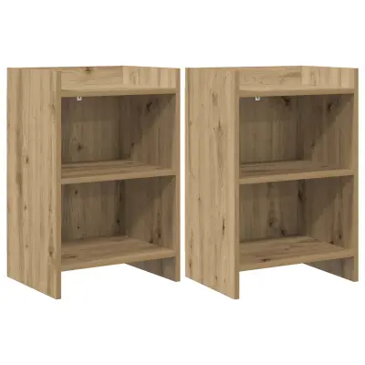 vidaXL Posteljne mize 2 pcs Artisan hrast 40 x 30 x 60 cm