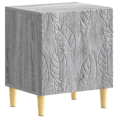 vidaXL Nočna omarica Siva Sonoma 43 x 34,5 x 50 cm Inženirski les