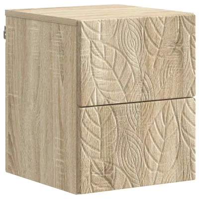 vidaXL Stenski nočni omarici Sonoma hrast 34,5 x 33 x 40 cm