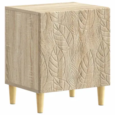 vidaXL Nočna omarica Sonoma hrast 43 x 34,5 x 50 cm Inženirski les