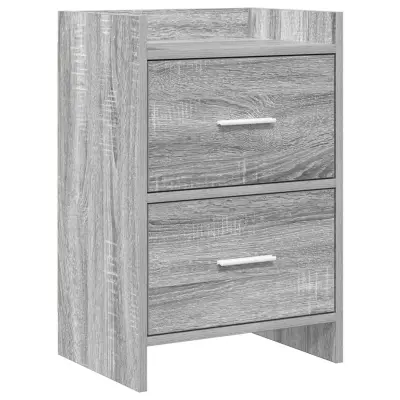 vidaXL Posteljne mize Siva Sonoma 40 x 30 x 60 cm Inženirski les