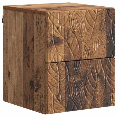 vidaXL Stenski nočni omarici Star les 34,5 x 33 x 40 cm Inženirski les