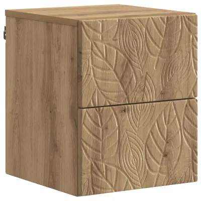 vidaXL Stenski nočni omarici Artisan hrast 34,5 x 33 x 40 cm