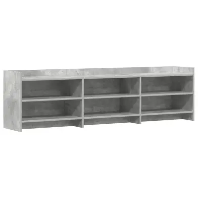 vidaXL TV omarica 168 x 33 x 47 cm Betonsko siva Inženirski les
