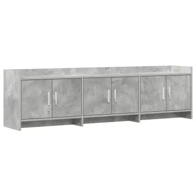 vidaXL TV omarica 168 x 33 x 47 cm Betonsko siva Inženirski les