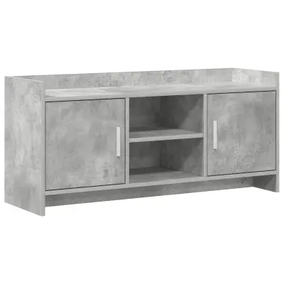 vidaXL TV omarica 102 x 33 x 47 cm Betonsko siva Inženirski les
