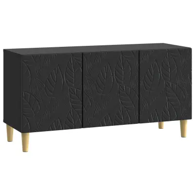 vidaXL TV omarica 99 x 34,5 x 50 cm Črna Inženirski les