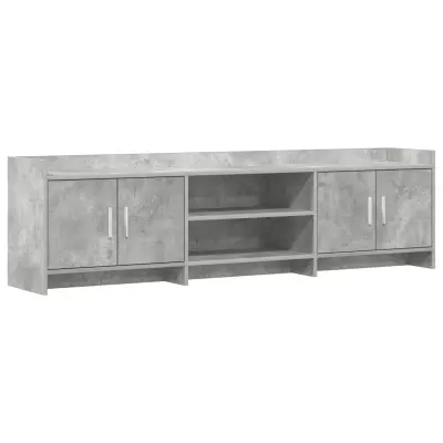 vidaXL TV omarica 168 x 33 x 47 cm Betonsko siva Inženirski les