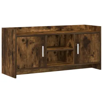 vidaXL TV omarica 102 x 33 x 47 cm Dimljen hrast Inženirski les