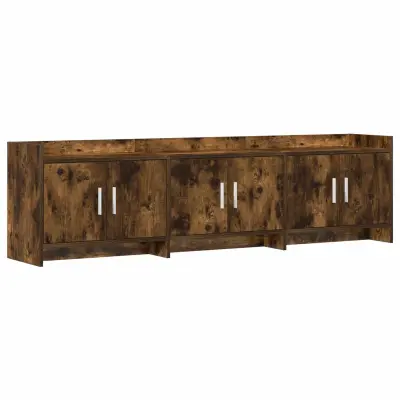vidaXL TV omarica 168 x 33 x 47 cm Dimljen hrast Inženirski les