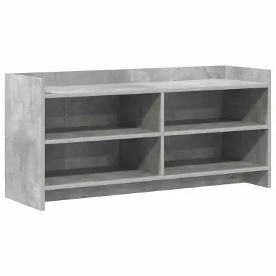vidaXL TV omarica 100 x 33 x 47 cm Betonsko siva Inženirski les