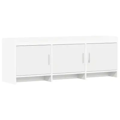 vidaXL TV omarica 130 x 33 x 47 cm Bela Inženirski les