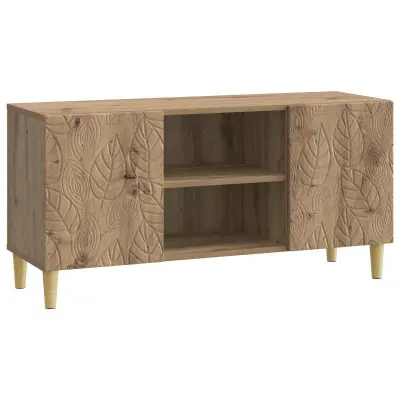 vidaXL TV omarica 102 x 34,5 x 50 cm Artisan hrast Inženirski les