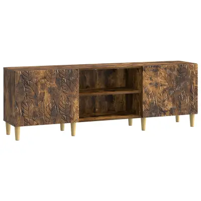vidaXL TV omarica 150 x 31 x 50 cm Dimljen hrast Inženirski les