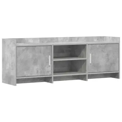 vidaXL TV omarica 130 x 33 x 47 cm Betonsko siva Inženirski les