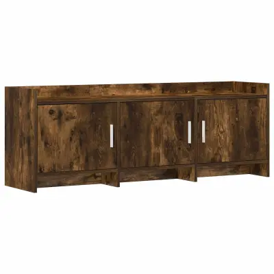 vidaXL TV omarica 130 x 33 x 47 cm Dimljen hrast Inženirski les