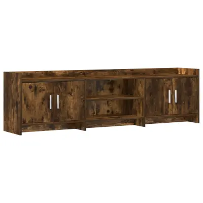 vidaXL TV omarica 168 x 33 x 47 cm Dimljen hrast Inženirski les