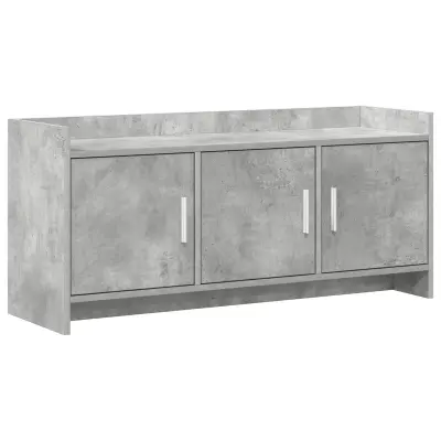 vidaXL TV omarica 102 x 33 x 47 cm Betonsko siva Inženirski les