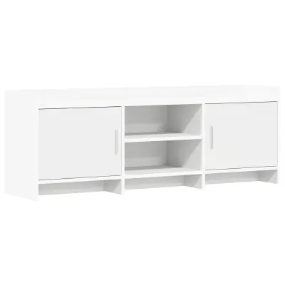 vidaXL TV omarica 130 x 33 x 47 cm Bela Inženirski les