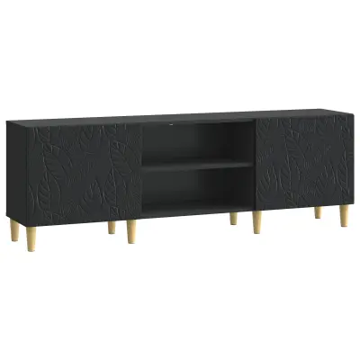 vidaXL TV omarica 150 x 31 x 50 cm Črna Inženirski les