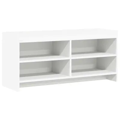 vidaXL TV omarica 100 x 33 x 47 cm Bela Inženirski les