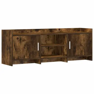 vidaXL TV omarica 130 x 33 x 47 cm Dimljen hrast Inženirski les
