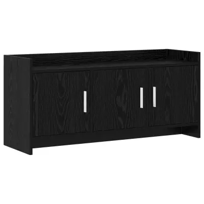 vidaXL TV omarica 102 x 33 x 47 cm Črni hrast Inženirski les