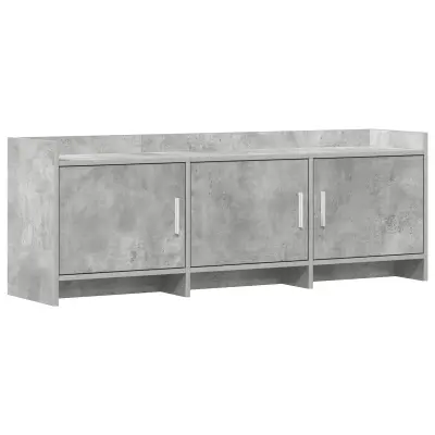 vidaXL TV omarica 130 x 33 x 47 cm Betonsko siva Inženirski les