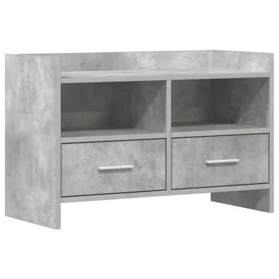 vidaXL TV omarica 71,5 x 33 x 47 cm Betonsko siva Inženirski les