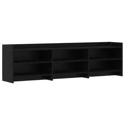 vidaXL TV omarica 168 x 33 x 47 cm Črni hrast Inženirski les