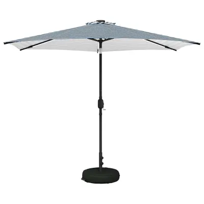 vidaXL Zunanje senčilo z LED lučmi 300 x 300 cm Poliester