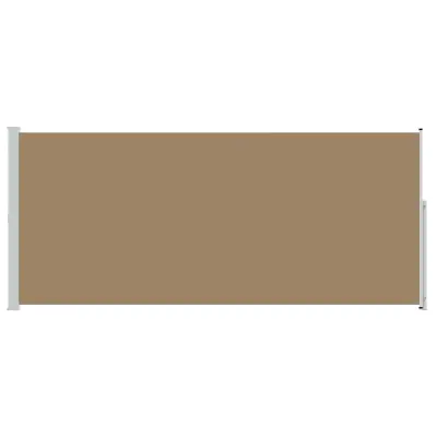 vidaXL Zložljivo stransko senčilo Taupe 300 x 220 cm Poliester