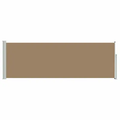 vidaXL Zložljivo stransko senčilo Taupe 300 x 100 cm Poliester