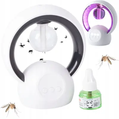 2v1 vlažilec zraka difuzor aromaterapija odganjalec komarjev LED UV USB 90ml