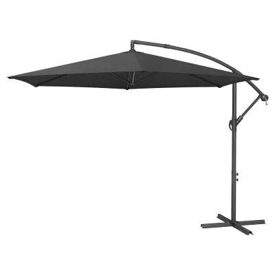 Nadstrešek za senčnik 350 cm premer x 250 cm višina, siva