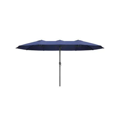 Dvojni senčnik Parasol 460x270 cm modre barve